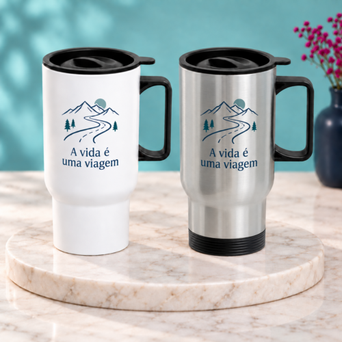 Caneca Veicular de Polímero Personalizada