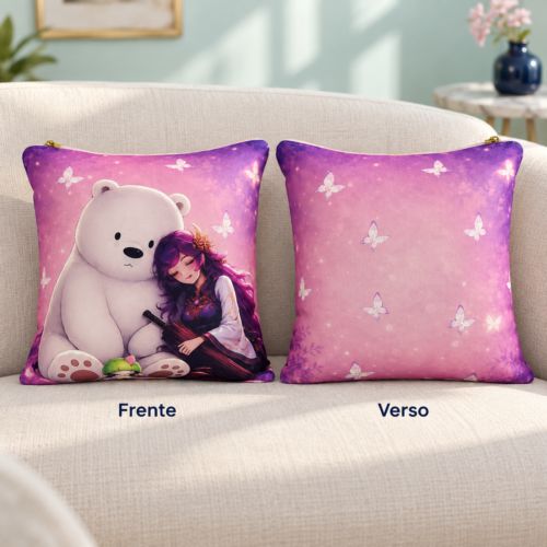 Almofada Clássica Personalizada – 30 × 30 cm
