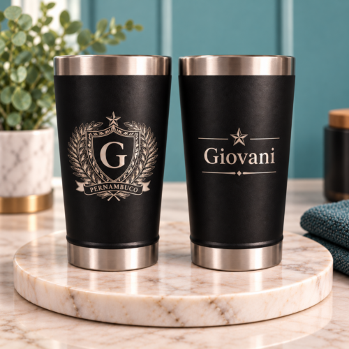 Copo Térmico 470ml Personalizado a Laser – Tampa com Abridor