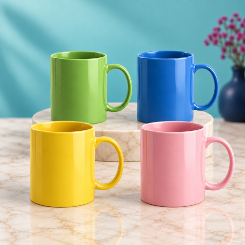 Caneca de Porcelana Colorida Personalizada